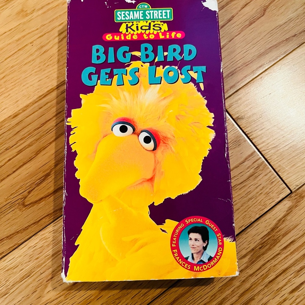 Sesame Street “Big Bird Gets Lost” VHS tape